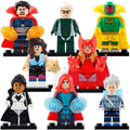 Dr Strange Speed Vision Scarlet Witch Quicksilver Wiccan Spectrum Sparky Agnes MCU WandaVision (2021) Custom Brick Compatible Minifigure Toy