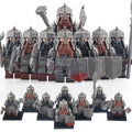Dwarven Warriors of the Iron Hills The Hobbit LOTR Custom Brick Compatible Minifigure Toy
