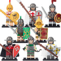 Ancient Rome Medieval Crusader Knights Gladiator Hoplite Legion Templar Hospitaller Teutonic Custom Brick Compatible Minifigure Toy
