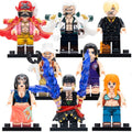 Gol D. Roger Sanji Smoker Usopp Boa Hancock Roronoa Zoro Nico Robin Nami Anime One Piece Custom Brick Compatible Minifigure Toy