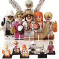 One Piece Anime Monkey D. Luffy Roronoa Zoro Sanji Usopp Nami Gild Tesoro Custom Brick Compatible Minifigure Toy