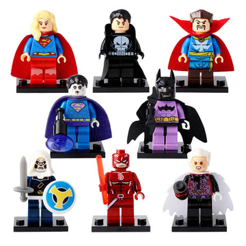 Supergirl Punisher Batzarro Dr Strange Taskmaster Daredevil The Collector Multiverse Superheroes Custom Brick Based Minifigure Toy