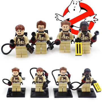 Dr Raymond Stanz Dr Peter Venkman Dr Egon Spengler Winston Zeddmore Movie Ghostbusters Custom  Brick Compatible Minifigure Toy