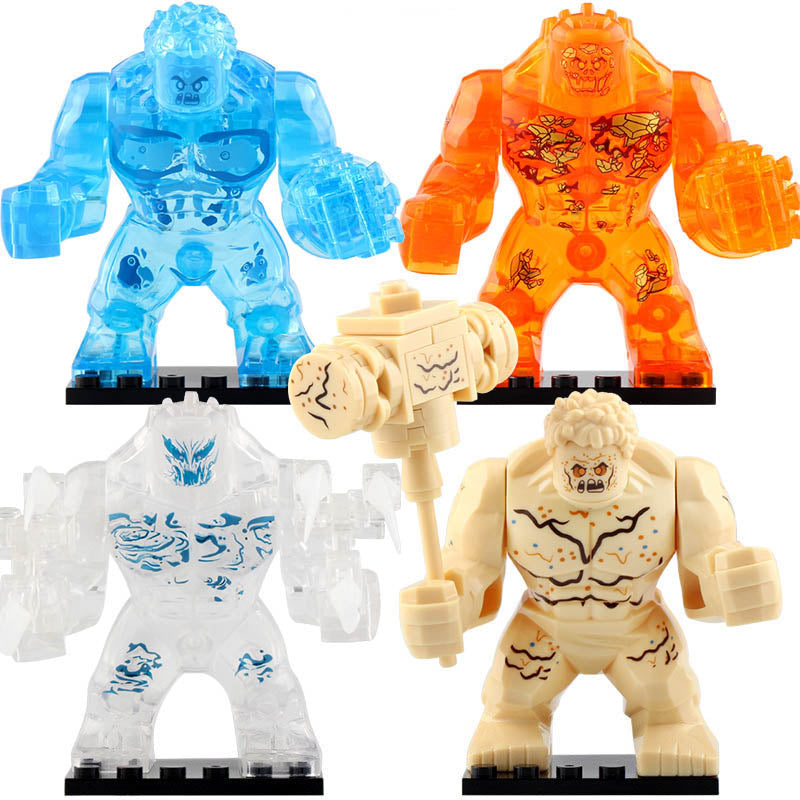 Water Elemental Fire Elemental Earth Elemental Wind Elemental MCU Spider-Man Far From Home (2019) Custom Brick Compatible Minifigure Toy