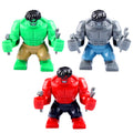 Grey Hulk Red Hulk MCU Age of Ultron 2015 Custom Brick Compatible Minifigure Toy