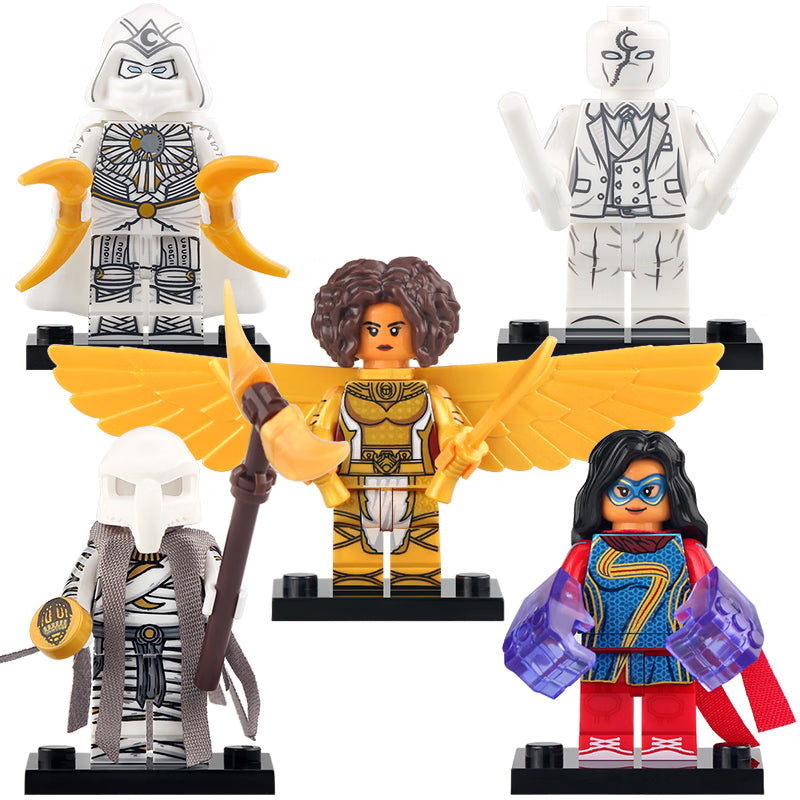 Moon Knight Mr Knight Khonshu Layla Kamala Khan Marvel Universe Custom Brick Compatible Minifigure Toy