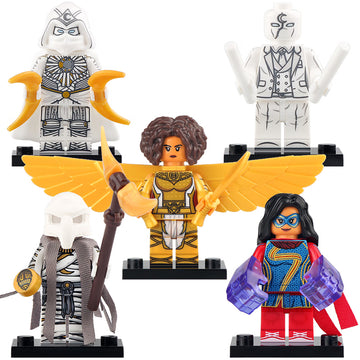 Moon Knight Mr Knight Khonshu Layla Kamala Khan Marvel Universe Custom Brick Compatible Minifigure Toy