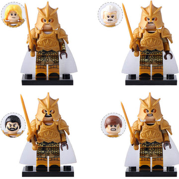 Game of Thrones Golden Royal Protector Kingsguard Custom Brick Compatible Minifigure Toy
